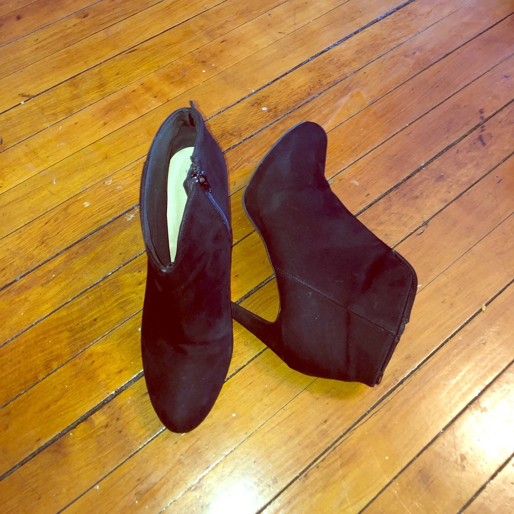 Black Suede Booties